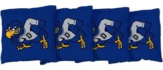 Skip's Garage Dickinson State DSU Blue Hawks Blue Cornhole Bags