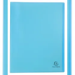 Exacompta 88372E 10x Sichtmappe A4 aus mittelstarkem PP, 30 Hüllen, Chromaline PastellPastellblau