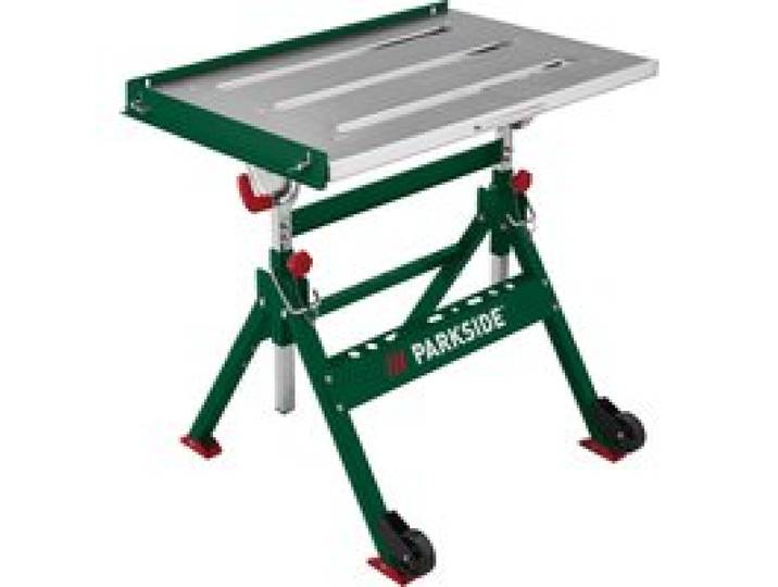 PARKSIDE® Table de soudage mobile pliante, réglable sur 4 niveaux.