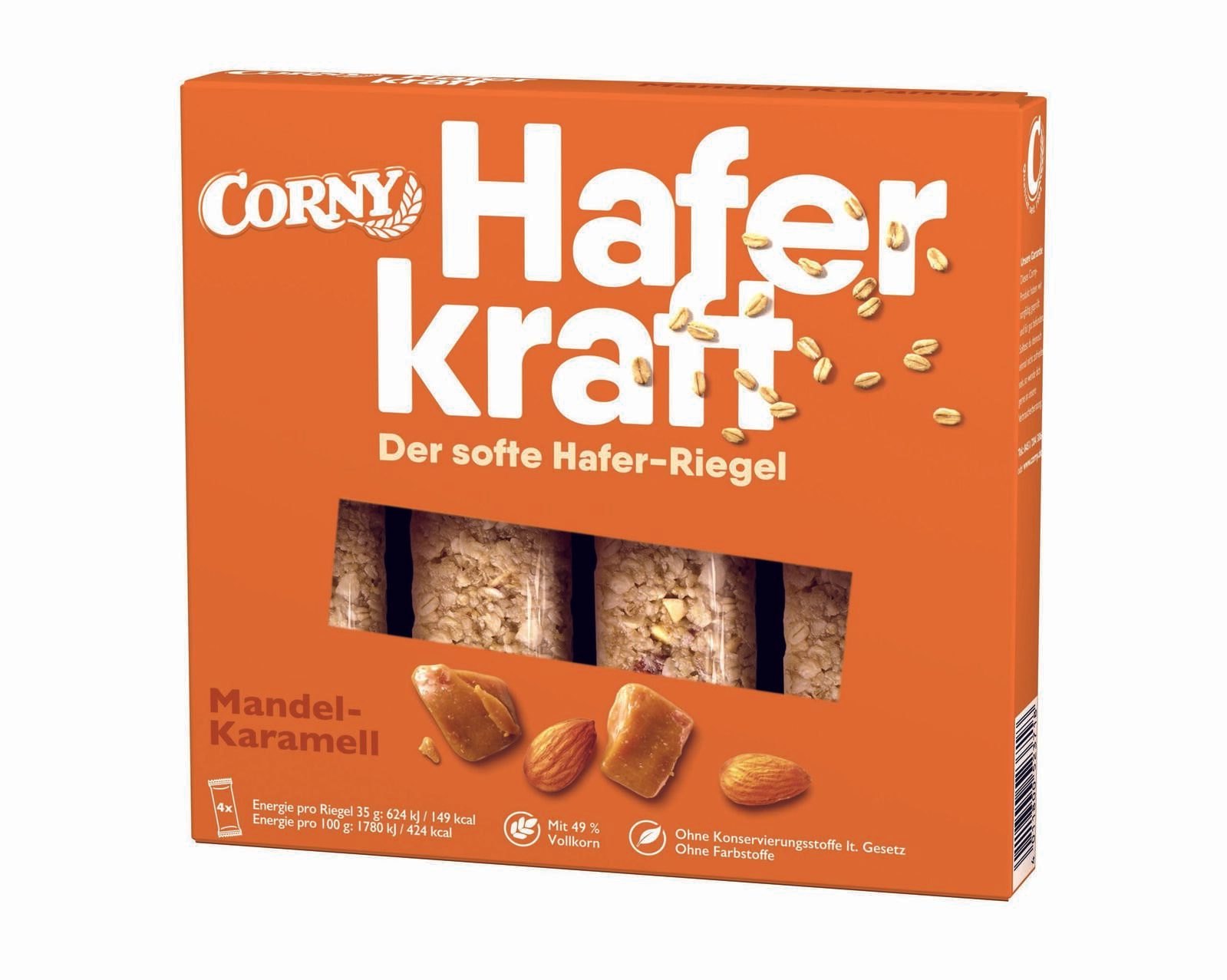 CORNY Müsliriegel Haferkraft Mandel-Karamell 3007064