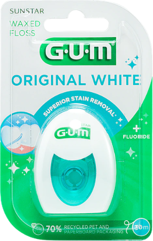GUM Original White Fio Dentário 30m 1un