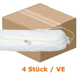 Absorptionsstrumpf PIG® Oil-Only Spaghetti Sperren 4 Stück Abmessung 20 cm Dia x 300 cm, Absorbiert 181,6 L je Beutel