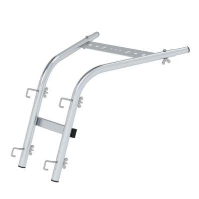 Munk Wandabstandshalter, für Sprossenleitern, mit Werkzeugablage, 30-mm-Schritt verstellbar, silber