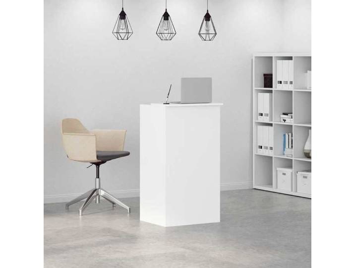 (Vente Chaude)Meuble ordinateur/Bureau PC - CLOUD - Cabinet de Bureau Blanc 55x50x103 5 cm - Bois d'ingénierie 3738180