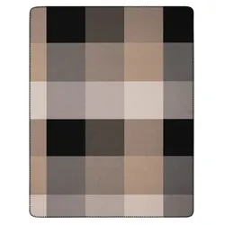 Biederlack Wohn- und Kuscheldecke 'Alp Square' 150 x 200 cm Braun