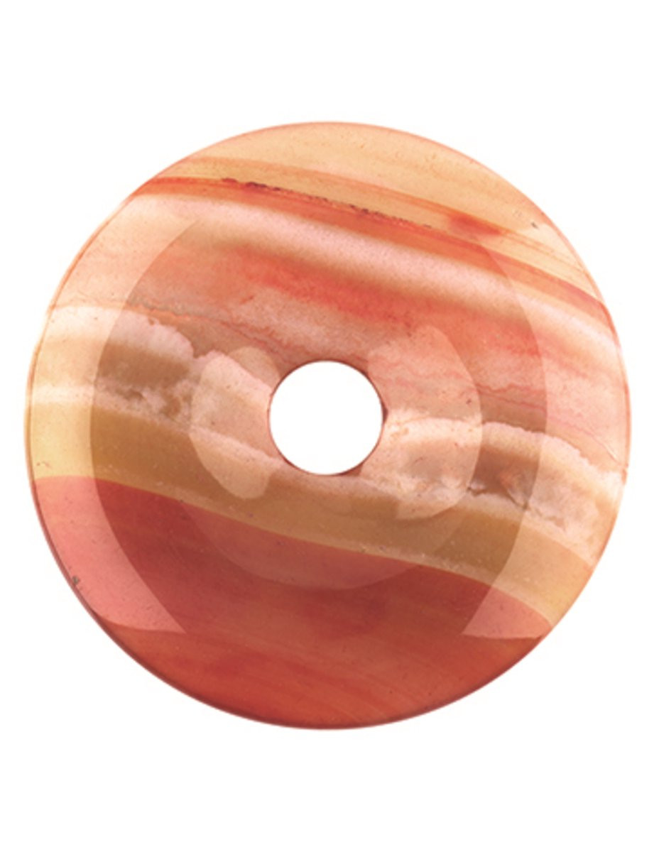 Ruben Robijn Carneool Donut 40 mm voor volwassenen