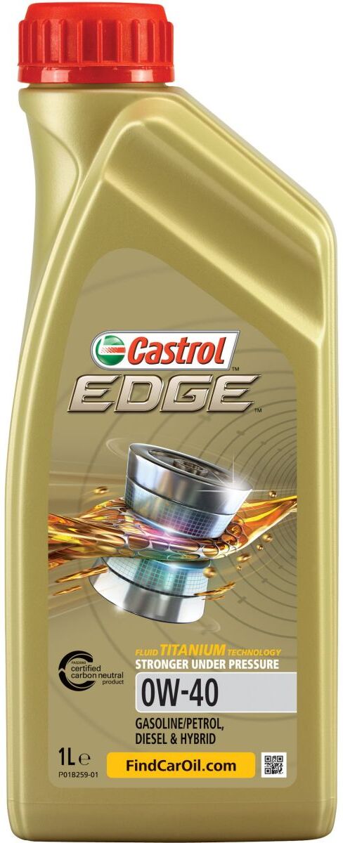 Moottoriöljy Castrol 15f712 Edge 0w40 1l