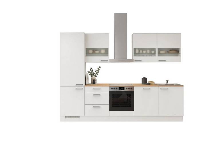 nobilia® Küchenzeile Ost, individuell anpassbar, gratis Küchenplanung mit Profis, (Breite 270 cm), vormontiert, wahlw. mit E-Geräten, inkl. Lieferung