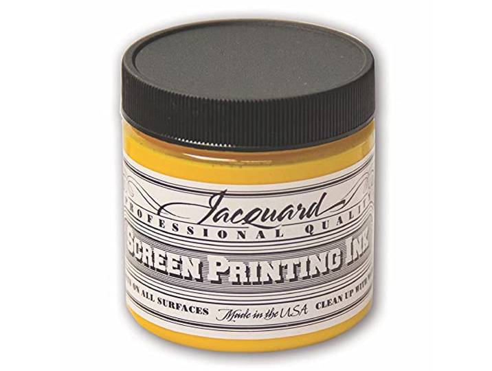 Jacquard Zeefdrukinkt, geel, 4 oz