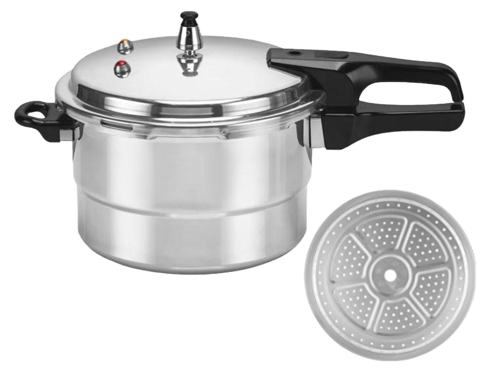 Aluminium kookpan met stoominzet