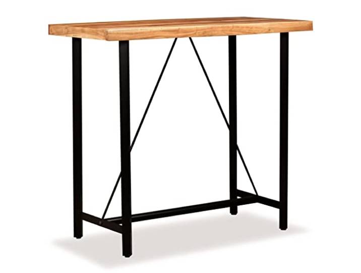 Barmöbel-Set, Akazien- und Recyclingholz, 5-teilig Stahlbeine, Industrial Stil, bis zu 110 kg pro Sitz, einfache Montage
