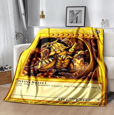 Inspire Curations Blue Eyes White Dragon Anime Throw Blanket 7 150x200cm