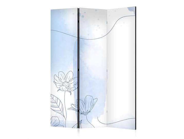 framed concept - Paravent Raumteiler Holz 135x172 cm, 3-teilig beidseitig, Sichtschutzwand