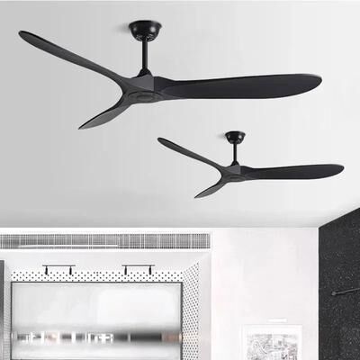 Uplift Essentials Industrial Retro Variable Frequency Ceiling Fan black 42in