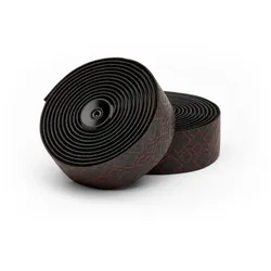 Lenkerband Peaked Team, PU, 2.5mm, Schwarz-Rot