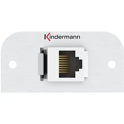 Kindermann Anschlussblende CAT6 Genderchanger KIN 7441000526, Netzwerkkabel