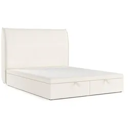 POLSTERBETT Tuvalu mit Stauraum 180/200 cm Creme im Alta Stoff