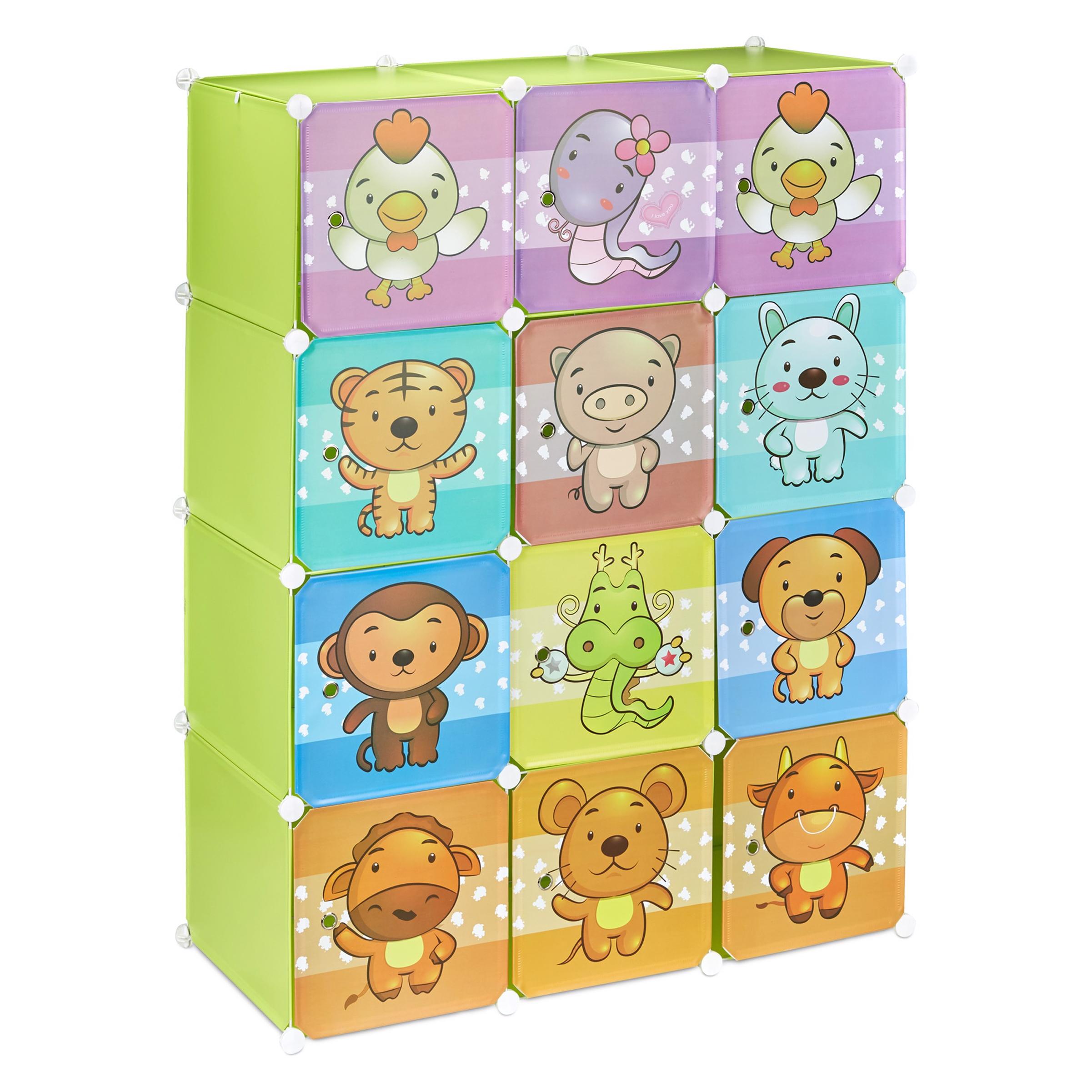 Relaxdays Steckregal Kinderzimmer (110.50 x 46.50 x 145 cm) (4052025942601)