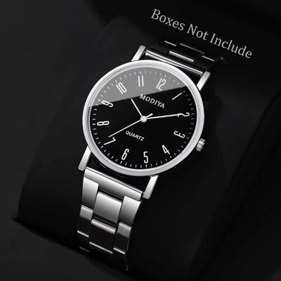Quick Pick Pro Classic Executive Quartz Watch For Men Business Casual Analog Wristwatch black Without Box