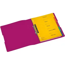 herlitz Ringbuch A4 2 Ringe PP 25mm beere opak to go