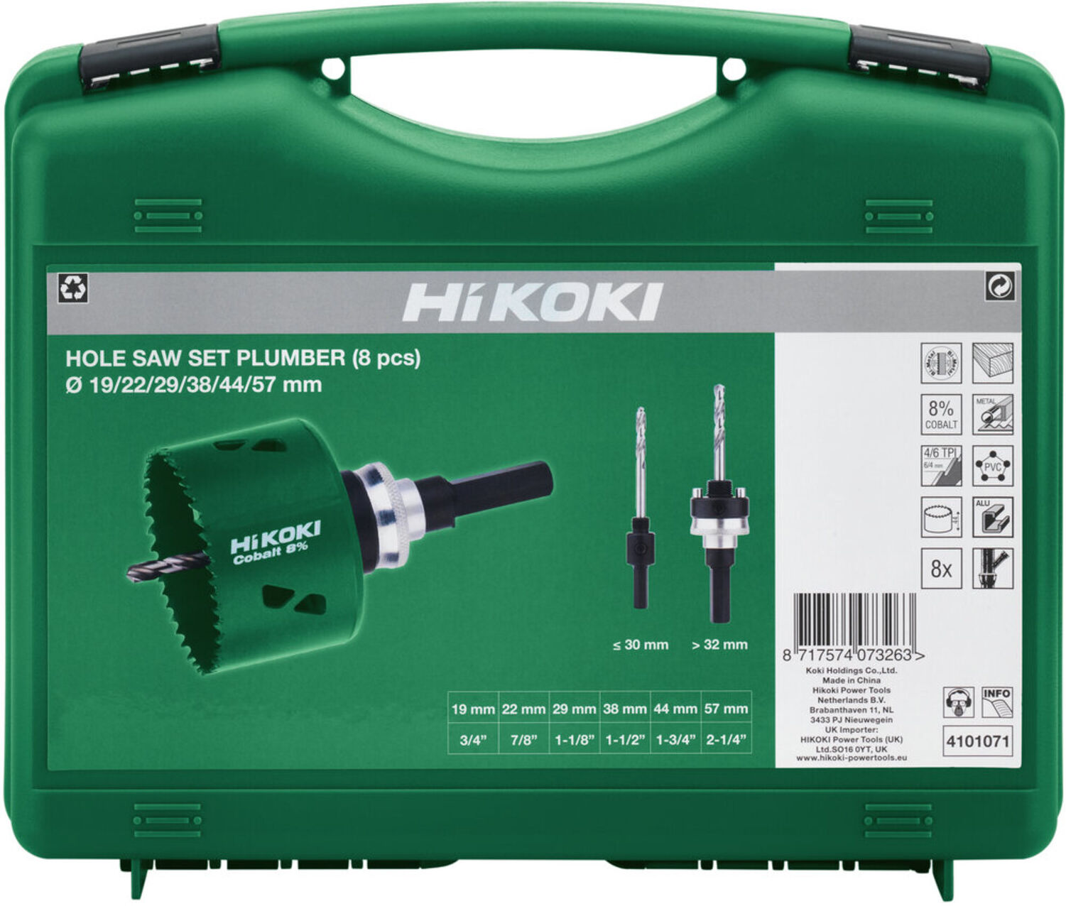 HiKOKI Lochsägen-Sortiment Sanitär HSS-Co 9-teilig (4101071)