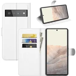 König Design Hülle Handy Schutz für Google Pixel 6 Pro Case Flip Cover Tasche Etuis Bumper (Google Pixel 6 Pro), Smartphone Hülle, Weiss