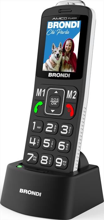 Brondi Cellulare Amico Flash-black