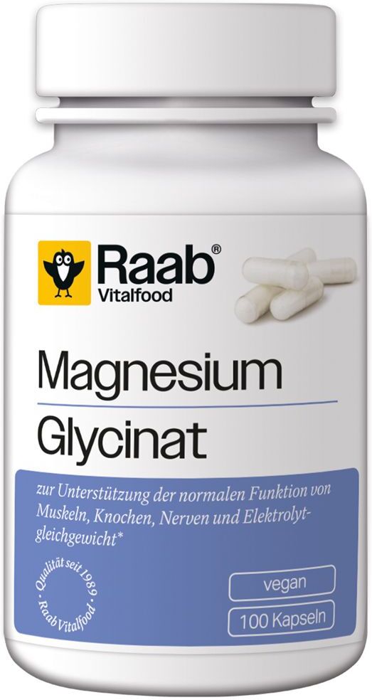 Raab Vitalfood Magnesium Glycinat Kapseln 100 St