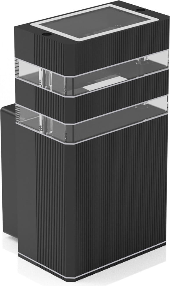 Eko-Light Vini buitenwandlamp, zwart, IP54, 1xGU10