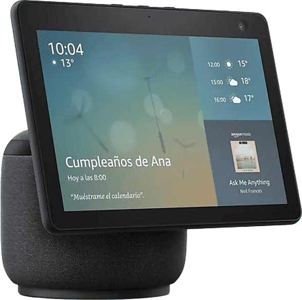 REACONDICIONADO Seminuevo Muy bueno Pantalla inteligente con Alexa - Amazon Echo Show 10, 10.1" HD movimiento automático, WiFi, Antracita