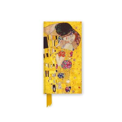Schmales Hardcover-Notizbuch: Gustav Klimt, Der Kuss