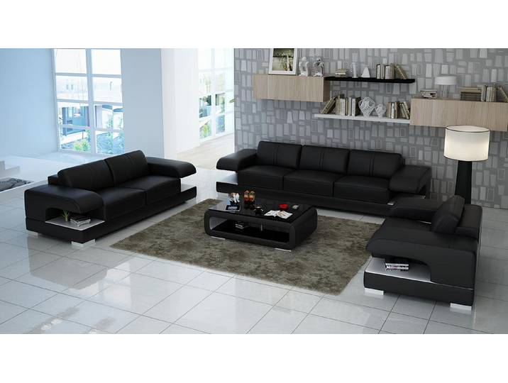 JVmoebel Sofa Moderne Ledersofa Wohnlandschaft mit USB-Schnittstelle, Made in Europa