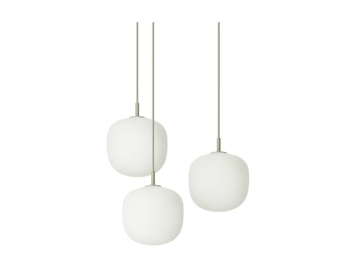Muuto Suspension Rime Pendant Cluster 3 Gris, Ø18 cm
