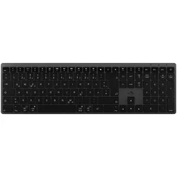 Alogic Tastatur Hush Full Size Wireless backlight black DE