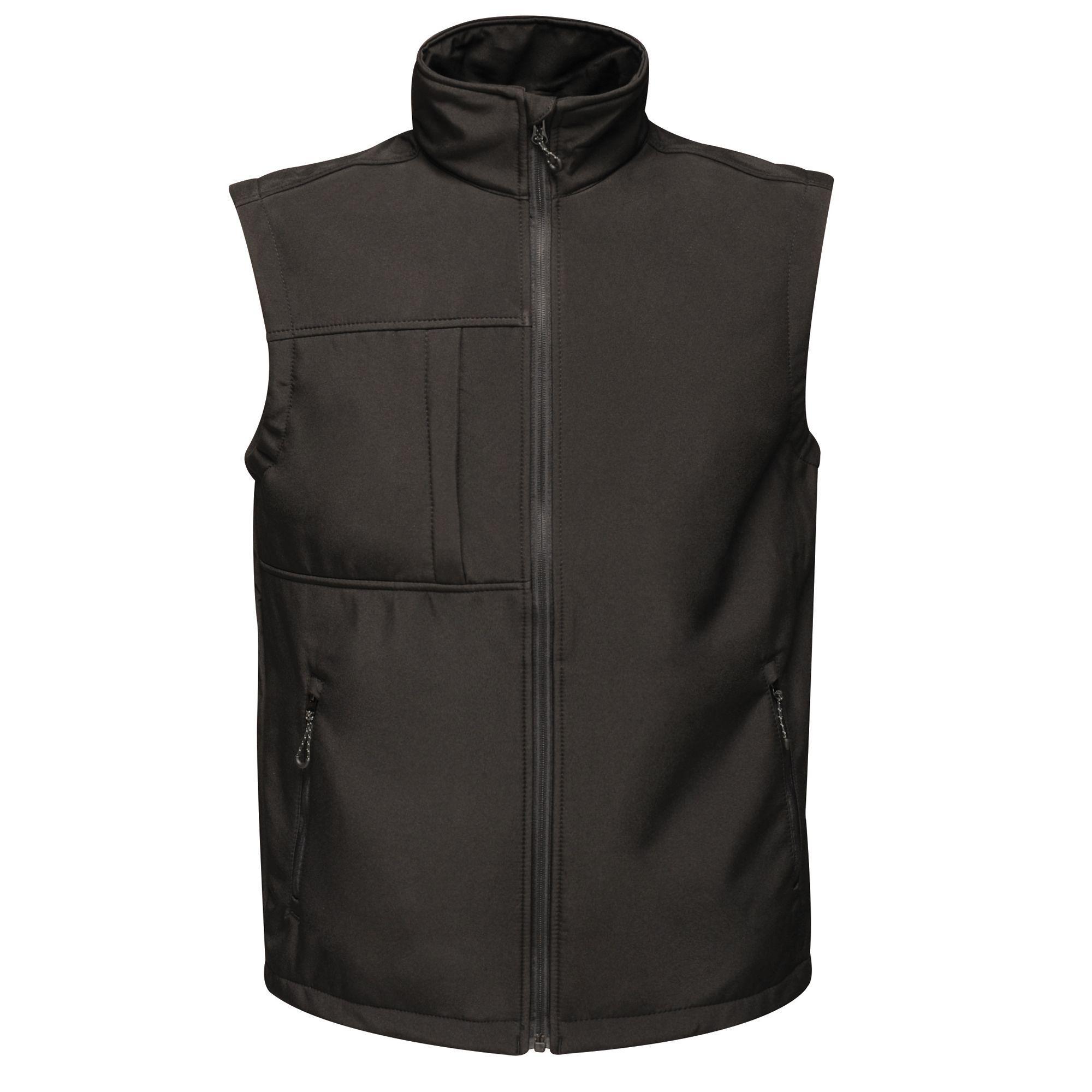 Regatta Heren Octagon 3 Layer Printable Softshell Bodywarmer (Zwart)