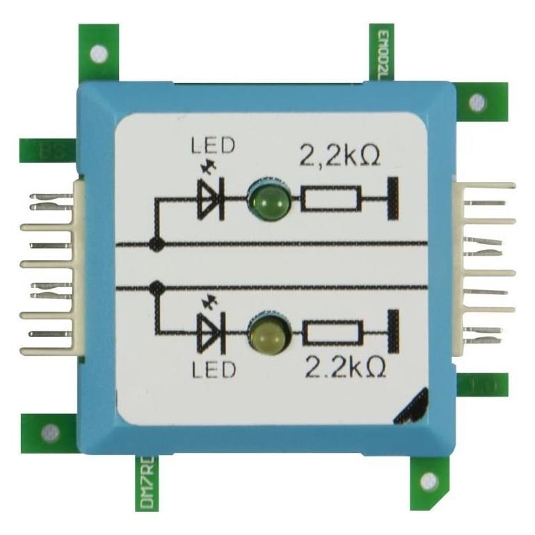 Allnet BrickRknowledge LED dual auf Masse, grün/gelb, Signal durchverbunden (ALL-BRICK-0626)