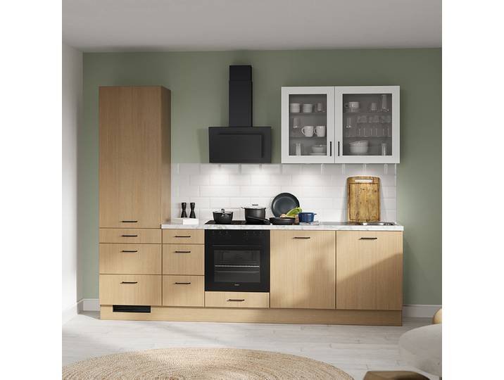 Küchenzeile Lmyo 280 cm 280 x 221 x 60cm Ausrichtung links Holz ohne Elektrogeräte