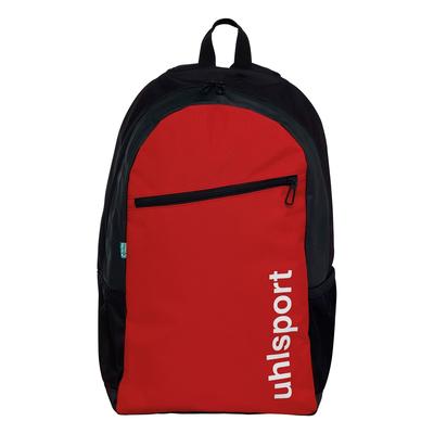 Rucksack UHLSPORT "Rucksack Essential Junior", Herren, Gr. NOSIZE, rot (rot, schwarz, weiß), Obermaterial: 90% Polyester Pol. recyc.. 10% Polyurethan PU., Rucksäcke Rucksack