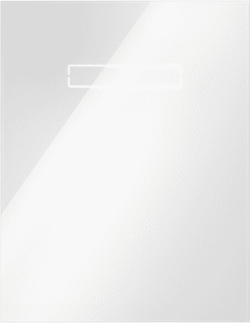 Tece lux Betätigungsglasplatte sen-Touch Elektronik, Glas weiß glzd., 9650002 9650002