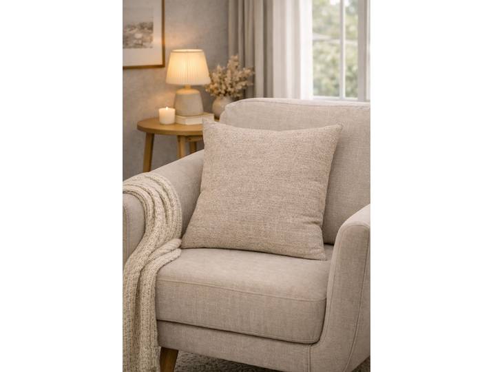 Coussin décoratif Lucio Beige/Beige 50 x 50cm Polyester