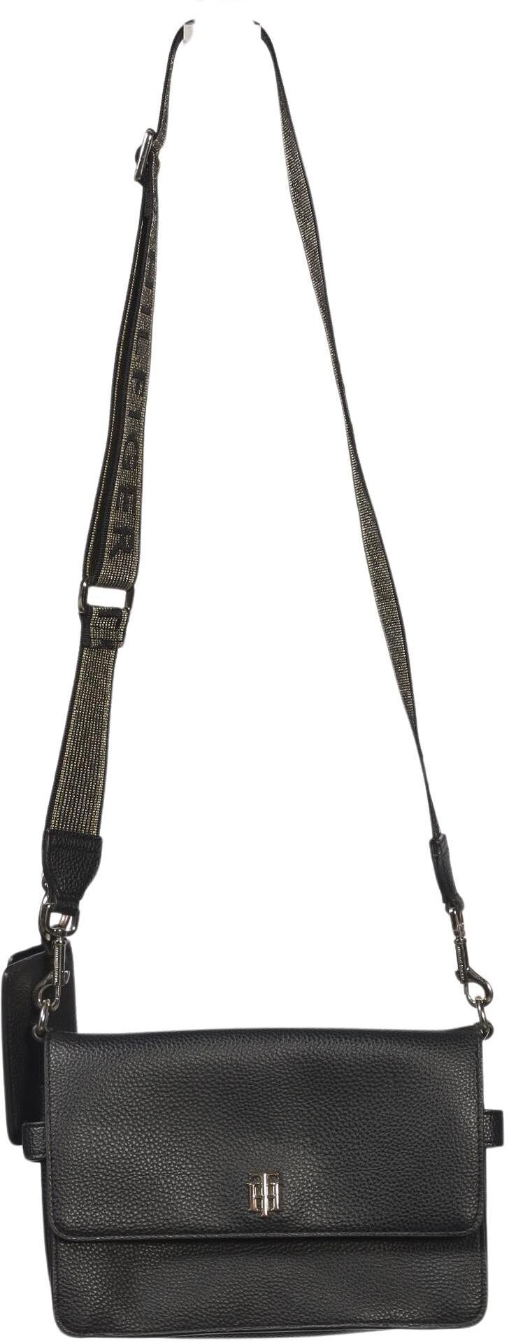 Tommy Hilfiger Damen Handtasche klein, Schwarz, Kunstleder - Second Hand