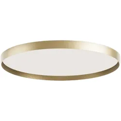 Gea Luce ACELIA P/M 40W LED-Deckenleuchte, dimmbar, Phasenanschnitt, Doppelabstrahlung, in gebürstetem Gold-Aluminium - Gealuce