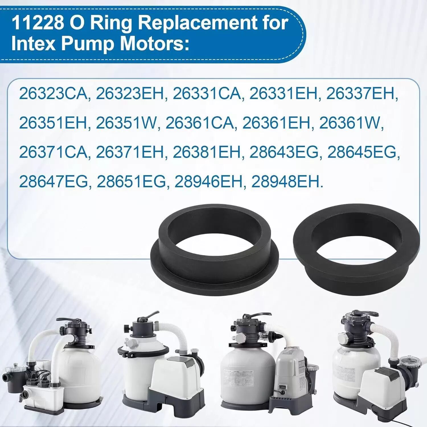 INF Ersatzring-Set für Intex-Filterpumpen, 2er-Pack