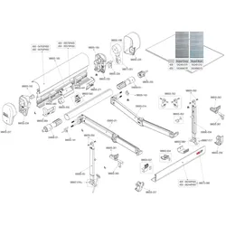 Fiamma linke Rollenabdeckung für Markise ZIP F45Ti L 400 - 450 - Fiamma Ersatzteilnummer 04808-01-