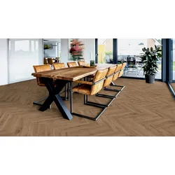 ter Hürne Herringbone Edition Laminat Eiche Lodge grob-strukturiert Fischgrät Iko Premium 630x126x10 mm
