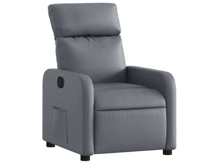 Heofavd Relaxsessel Grau Kunstleder TV-Sessel mit Liegefunktion