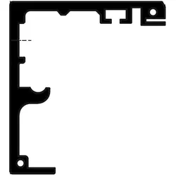 Vitris, Zubehör Türbeschlag, Laufschiene Portavant M50/M80 Wandmontage
