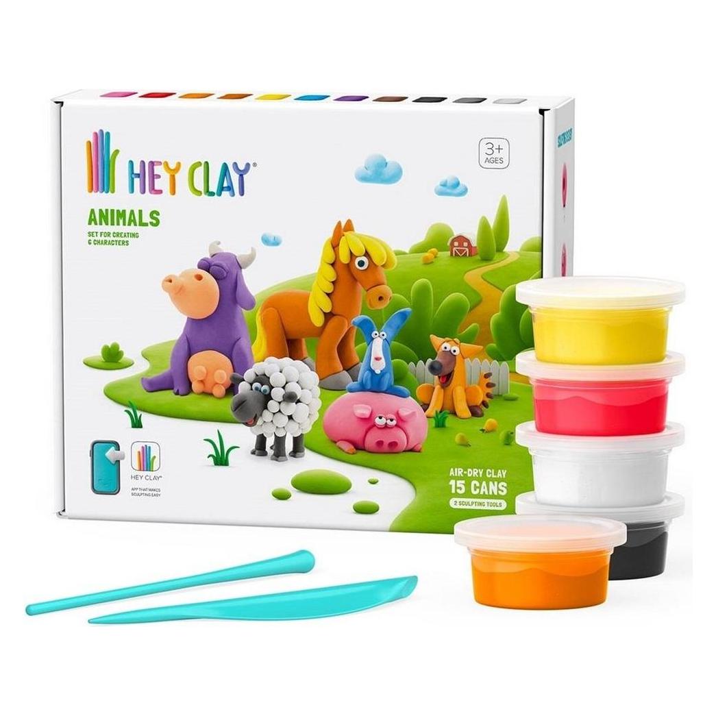 Tm Hey Clay Animals Set 15er-Pack 15 Dosen 15012CEE15 (HCL 15012CEE15)