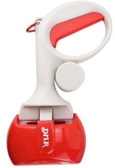 Everyday Crate Portable Pet Poop Scooper With Built In Waste Bag Dispenser For Dogs & Cats red