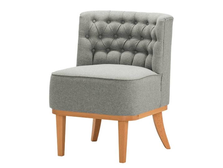 Fauteuil Farida I Gris/Gris Tissu Voer 72 x 80 x 65cm